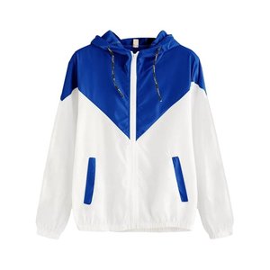 OEM Color Blocked Women Windbreaker <b>Jackets</b> Breathable Windproof Polyester Autumn Wear Women Windbreaker <b>Jackets</b> - Product Image 5
