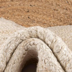 Alfombras Ecológicas de Yute y Algodón Tejidas a Mano, Antideslizantes, Alfombra Personalizada para Sala de Estar, Camping y Oración - Product Image 4