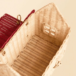 Panier de rangement géométrique moderne en rotin naturel Lydia House, respectueux de l'environnement - Product Image 6