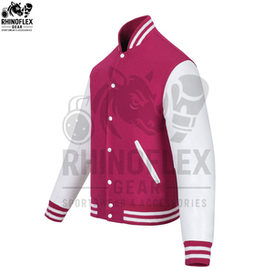 Oem Services Baseball Bomber Leather Versity Jackets Wholesale Letterman Leather Versity Jackets For Men And Women - Product Image 2