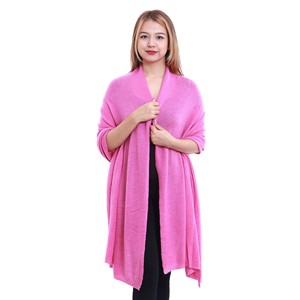Luxury Lady's Fashionable Winter Pashmina 100% Pure Cashmere <b>Shawl</b> <b>Wrap</b> Customizable Logo Long Warm Pure Solid Color Traditional - Product Image 3