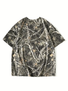 เสื้อยืดผู้ชายทรงโอเวอร์ไซส์ ผ้าคอตตอนถักเนื้อแน่น 100% ล้างสีแบบแอซิดวอช พิมพ์ลายโลโก้แบบซิลค์สกรีน เป็นมิตรต่อสิ่งแวดล้อม มีไซส์พลัส - Product Image 2