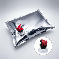 Sac en aluminium recyclable de qualité alimentaire imprimé en gravure personnalisée avec valve papillon |   Emballage aseptique pour le vin
