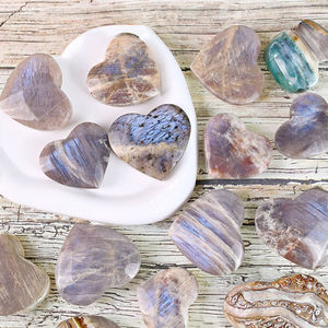 Vente en gros, produit phare : Magnifique pierre de guérison naturelle Jasper Cherry Creek, cabochon plat en forme de cœur pour la méditation et la création de bijoux - Product Image 1