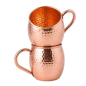 Mug Moscow Mule en Cuivre Pur Fait Main – Vente en Gros – Design Martelé Premium – Tasse en Cuivre pour Cocktails et Bières – Articles de Bar - Product Image 1