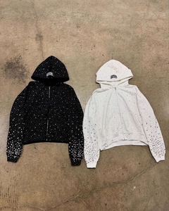 Pull-overs et sweats à capuche amples à col rond pour hommes, personnalisés, tendance, de marque, en tissu tissé, pour jeunes - Product Image 6