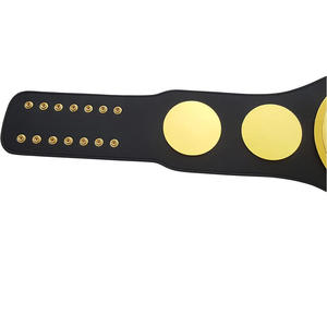 Cinturón de Campeonato de Lucha Libre Personalizado con Diseño de NEÓN BRILLANTE, en Cuero PU con Placa Dorada Decorativa Impresa por Transferencia de Calor, de Cintura Alta - Product Image 2