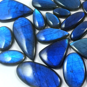 Lot de pierres de labradorite bleue naturelle en gros – Cabochons de labradorite bleue faits à la main et polis à la main pour la lithothérapie - Product Image 1