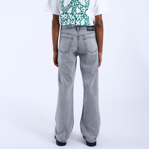 Pantalones Vaqueros Casuales Transpirables para Hombre, Estilo Vintage a Rayas, Corte Holgado, Pierna Ancha, Lavados, Estilo Hip Hop Urbano - Product Image 2