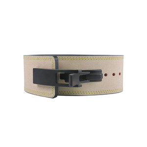Ceinture de musculation en cuir suédé avec boucle à levier, 13 mm, sangle réglable, légère, soutien du dos, pour la musculation, la remise en forme, le bodybuilding, la force - Product Image 4