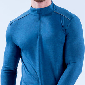 Hot Selling New Style Stand <b>Collar</b> Men's <b>T</b>-<b>Shirts</b> Men's Full Sleeve Compression <b>Shirts</b> Moisture Wicking Wholesale <b>Shirts</b> For Gym - Product Image 6