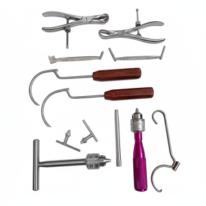 Juego de Instrumentos Quirúrgicos Veterinarios Ortopédicos de Alta Calidad, 9 Piezas - Product Image 1