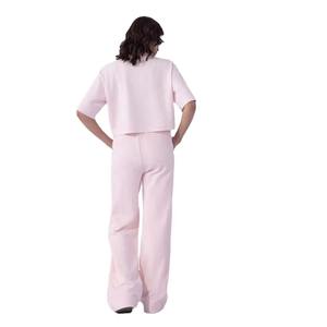 Camisetas Casuales Cortas para Mujer OEM, Diseño Personalizado, Cuello Redondo, Calidad Premium, Ajuste Holgado, Algodón Suave, Manga Corta - Product Image 5