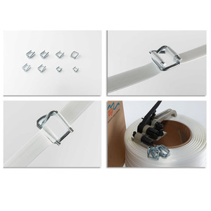 Juego de Correas Compuestas de 32 mm y Hebillas de Alambre GI, Correas de Sujeción Duraderas para Asegurar Carga - Product Image 2