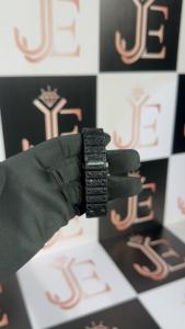 Reloj de Pulsera de Cuarzo Analógico para Hombre, Moderno y Lujoso, de Acero Inoxidable, con Escala Romana Negra, Cristal con Incrustaciones de Diamantes, Resistente al Agua - Product Image 5