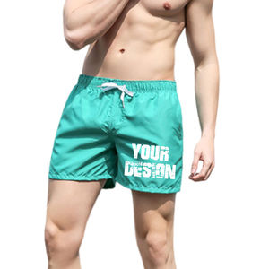 Pantalones Cortos Casuales Personalizados para Hombre, 100% Algodón, con Cordón y Cintura Elástica, para Playa, Gimnasio, Correr, Proveedor Mayorista OEM - Product Image 4