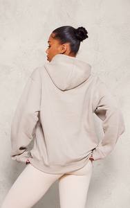 Sudaderas Extra Grandes para Mujer, Hombros Caídos, Tejido Grueso, 100% Algodón, Manga Larga, Estampado de Letras por Transferencia de Calor, Invierno, Otoño, Frente - Product Image 5