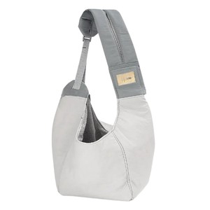 Pet Sling Carrier Solid Color Oxford Fabric Breathable Mesh Zipper Closure For <b>Cats</b> - Product Image 1