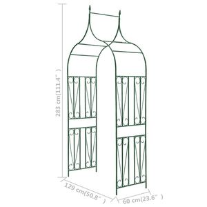 VidaxXL Ornement de plantes grimpantes en forme d'arche de jardin vert foncé - Product Image 5