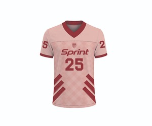 Conjunto de Uniforme de Fútbol Americano Personalizado Unisex Sublimado en Colores de Equipo Disponibles, Malla de Poliéster Completa con Acabado Brillante de Secado Rápido - Product Image 1