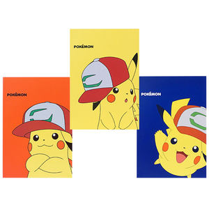 Pokemoned Pika with Hat Mini Bound <b>Notebook</b> 5 PCS <b>Set</b> Korean Kids Stationery Cute Character Pocket Note for Kids Wholesale - Product Image 1