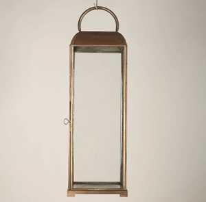 <b>Copper</b> <b>Lantern</b> With Glass Panels Durable Finish For Home Decoration - Product Image 1