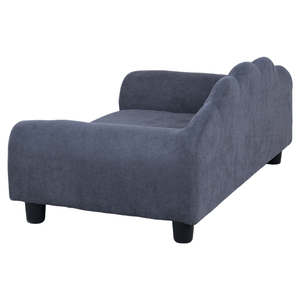 Canapé-lit pour chien en bois de luxe avec velours et mousse de polyuréthane, chaise-lit pour animaux de compagnie tendance pour grand animal, utilisable toute l'année - Product Image 5