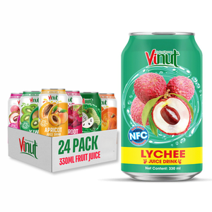 Vinut 330มล. น้ำลิ้นจี่ปราศจากน้ำตาล OEM/ODM ฉลากส่วนตัวผู้ผลิตในเวียดนามตัวอย่างฟรี - Product Image 1