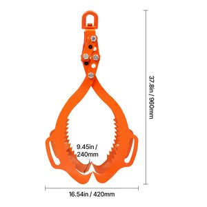 Pinza per Sollevamento Tronchi in Acciaio Resistente da 32 Pollici, Pinza Girevole a 4 Artigli con Capacità di 2200 LBS, Attrezzatura Forestale Timber Eagle - Product Image 3