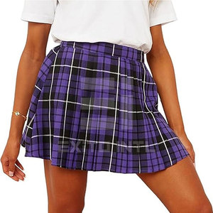 Jupe plissée en tricot pour femme, taille haute, mini-jupe respirante, décontractée, unie, chaude, nouveau style - Product Image 6