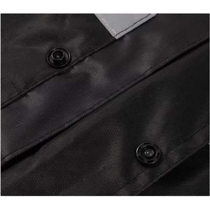 Wholesale Men's <b>Black</b> PU Waterproof <b>Rain</b> Suit Full Sleeve Reflective Strip <b>Jacket</b> Pants Set All Seasons Motorcycle Wear - Product Image 6