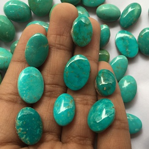 Turquoise Arizona Plain Gemstone Smooth Cabochon Loose Stone Making Jewelry Wholesaler Price Per Carat Natural Top Quality - Product Image 4