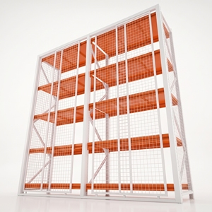Étagère de moyenne capacité avec portes coulissantes en acier laminé à froid, gain de place, avec revêtement en poudre gris - Product Image 6