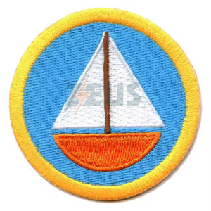 Patch brodé adhésif de haute qualité à bordure Merrow pour marque privée, patch brodé de haute qualité en gros - Product Image 2