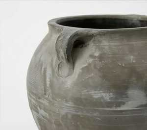 Vase de sol en terre cuite gris antique KAMAL ART CRAFT, double poignée, pot décoratif rustique avec trou de drainage pour la maison, le jardin, l'hôtel - Product Image 5