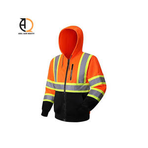 High Visibility <b>Reflective</b> <b>Safety</b> Work Jacket Resistant Protective <b>Clothing</b> - Product Image 6