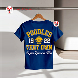 เสื้อยืดผู้หญิงรุ่นใหม่ล่าสุดของ Sigma Gamma Rho Divine Nine ทำจากผ้าฝ้าย 100% คอกลม ระบายอากาศได้ดี ปักลายแฟชั่น - Product Image 1