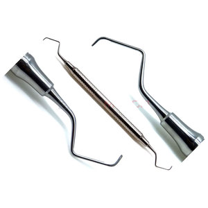 Curetas Dentales Gracey 9/10 de Doble Extremo con Mango Hueco, Instrumentos Médicos de Acero Inoxidable de Alta Calidad para Periodoncia - Product Image 1