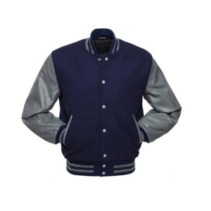 แจ็คเก็ตวาร์ซิตี้คุณภาพสูงสำหรับผู้ชาย พร้อมโลโก้แบบกำหนดเอง แฟชั่นทันสมัย ปักโลโก้ตามสั่ง แจ็คเก็ตวาร์ซิตี้ผ้าขนสัตว์ 100% แจ็คเก็ตฤดูหนาว - Product Image 3