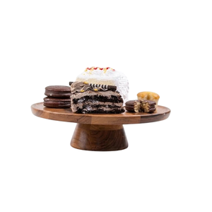 Handcrafted Wooden Cake Stand for Cake Display Dessert Serving <b>Party</b> <b>Table</b> Decor - Product Image 1