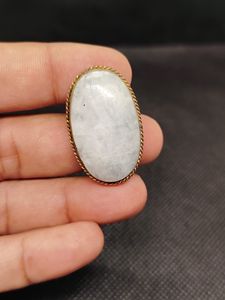 มูนสโตนทองเหลืองแบบร่องใหม่ล่าสุด คริสตัลสุดวิเศษสำหรับการบำบัด หินพลอยหลวมสำหรับเครื่องประดับ จี้แฟชั่น และเครื่องราง - Product Image 6