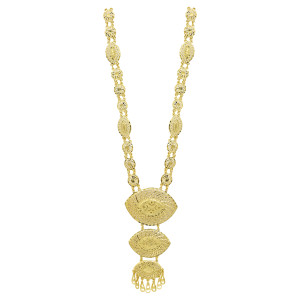 Juego de Joyería Largo de Diseño Turco en Oro Laminado de 14K, 18K y 24K al por Mayor, Conjunto de Joyería Nupcial Tradicional, Estilo Dubái, Joyería de Moda - Product Image 3