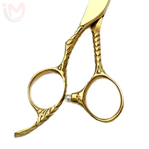 Ensemble de ciseaux droits professionnels pour salon, en acier inoxydable, pour gauchers, avec manche long et pointe acérée pour la coupe de cheveux - Product Image 3