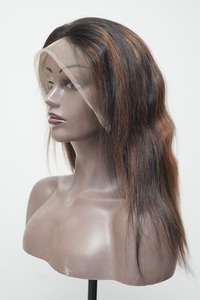 Fast Delivery Highlight <b>Black</b> Color Natural Wave Indian Virgin Human Hair Transparent HD Lace Front <b>Wigs</b> - Product Image 2