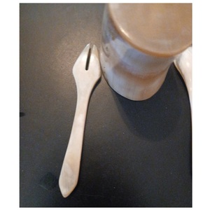 Ensemble de couverts en corne de buffle faits à la main, finition miroir, cuillère de service, fourchette, spatule pour les réceptions et les dîners - Product Image 3