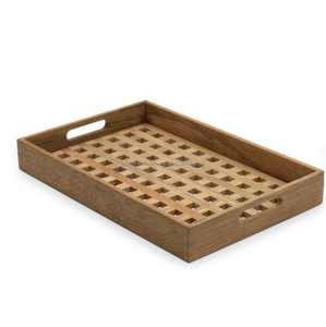 ถาดไม้ Tayyab งานฝีมือ พร้อมหูจับ สำหรับงานแต่งงาน งานเลี้ยง และร้านอาหาร - Product Image 2