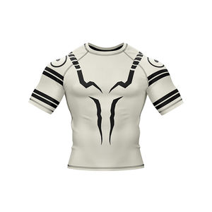 Meilleur fabricant de vêtements de sport unisexes personnalisés, impression sérigraphique, manches longues, UPF50, séchage rapide, rash guard OEM - Product Image 4