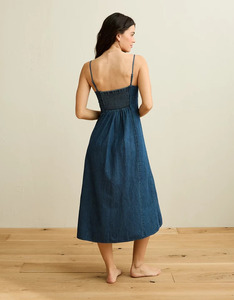 Nouvelle Robe Chemise en Jean Décontractée pour Femme Grande Taille, 100% Coton, Sans Manches, Broderie Personnalisée, Boutonnée avec Ceinture, Collection Printemps-Été - Product Image 3