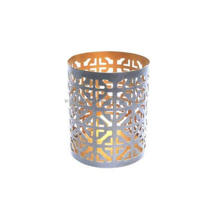 เชิงเทียนโลหะสำหรับตกแต่งบ้านเชิงเทียนเหล็กพร้อมโหลเทียนเหล็กดีไซน์ใหม่ - Product Image 6