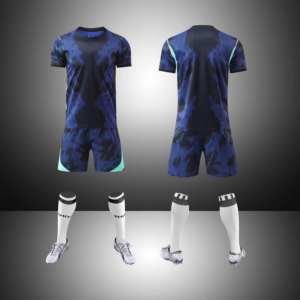 Uniforme de football personnalisable en polyester léger et écologique pour adultes, respirant et confortable, vêtements de sport de football courts - Product Image 5